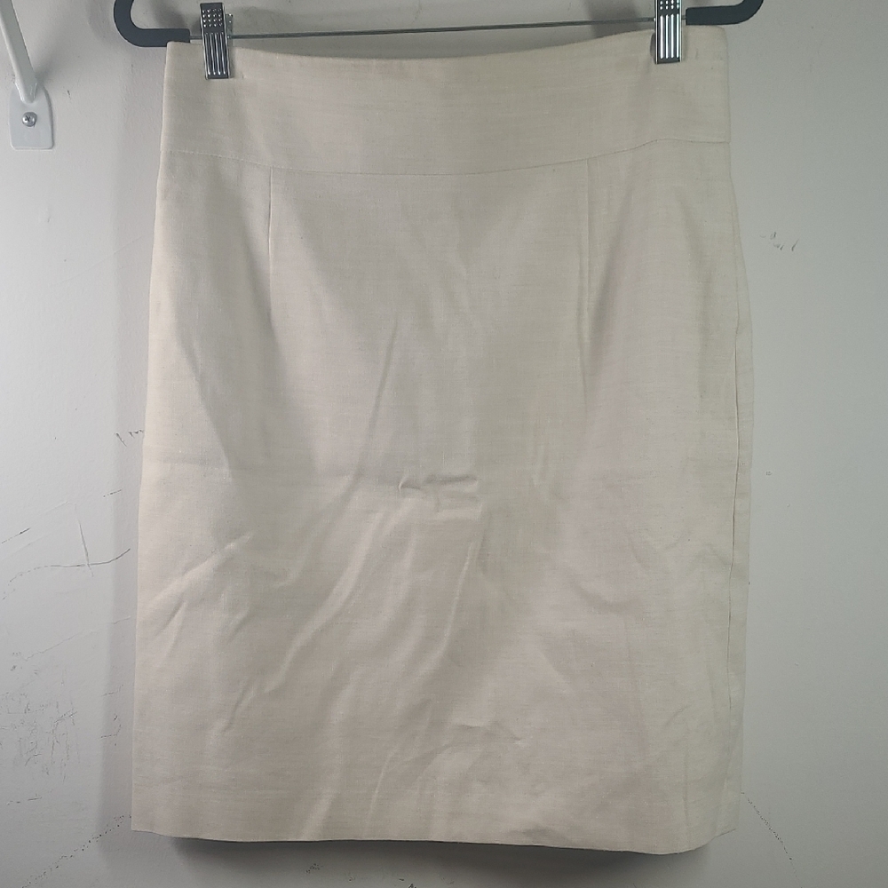 Tahari ASL Cream Pencil Skirt